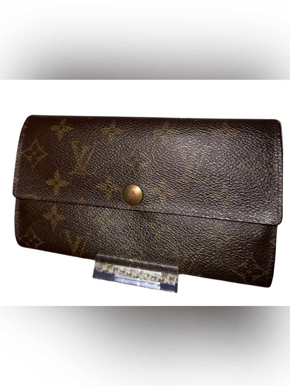 Louis Vuitton Brown Monogram Canvas Wallet with COA >project